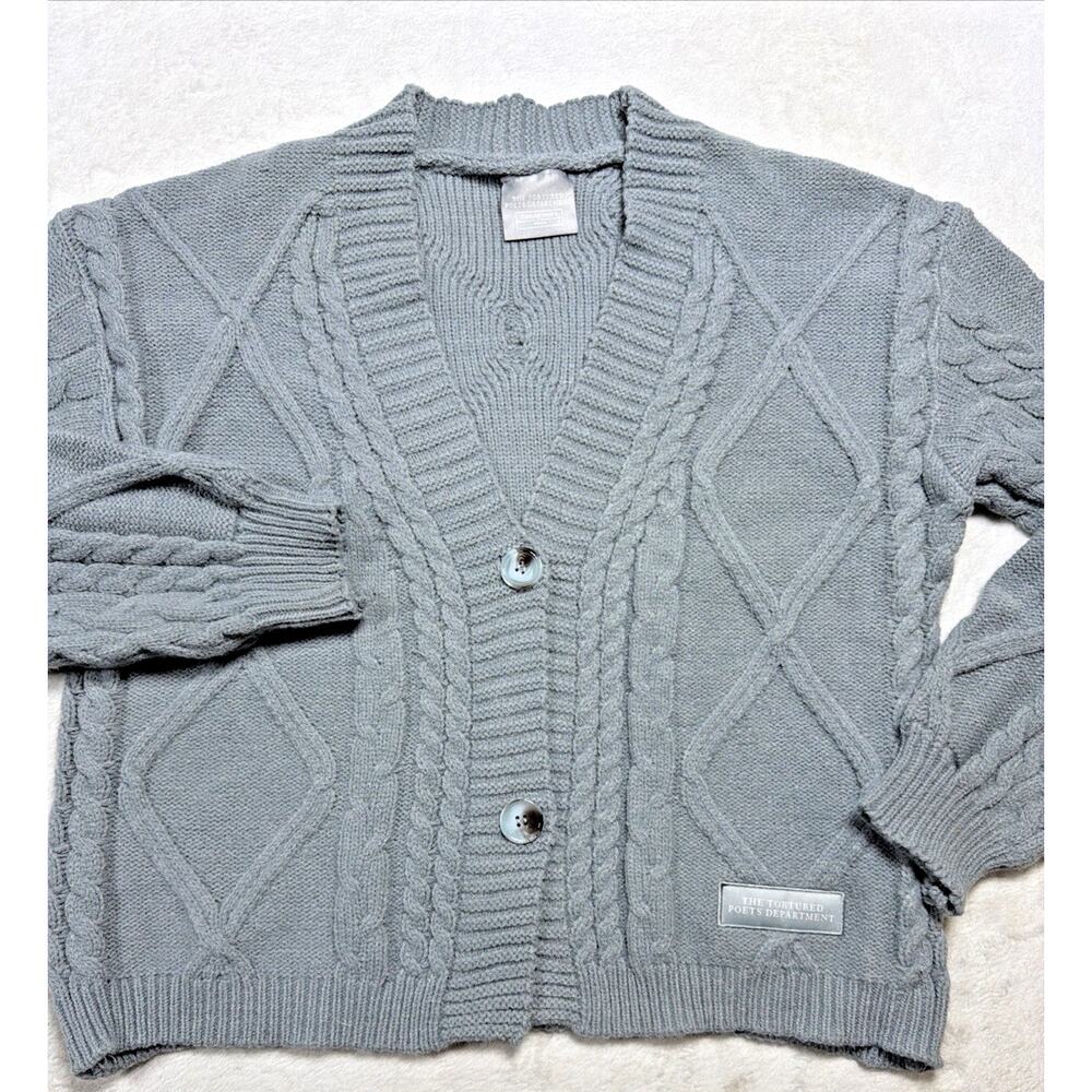 TAYLOR SWIFT The Tortured Poets Department TTPD Official Cardigan Gray MD/LG